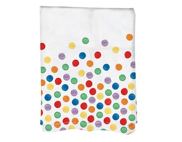 MULTICOLORED WATERDOTS REUSABLE TABLECOVER