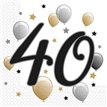 20PK MILESTONE "40" NAPKINS