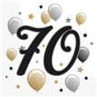 20PK MILESTONE "70" NAPKINS