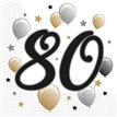 20PK MILESTONE "80" NAPKINS