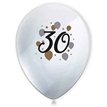 6PK MILESTONE "30" BALLOONS