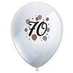 6PK MILESTONE "70" BALLOONS