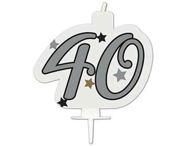 MILESTONE "40" BIRTHDAY CANDLE