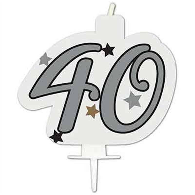 MILESTONE "40" BIRTHDAY CANDLE