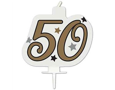 MILESTONE "50" BIRTHDAY CANDLE