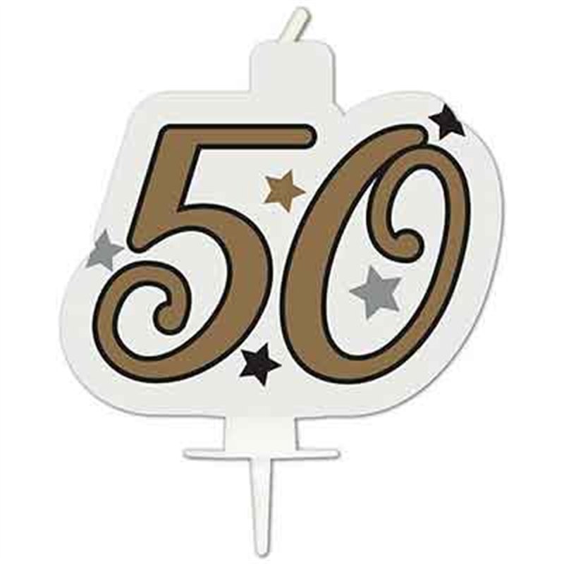 MILESTONE "50" BIRTHDAY CANDLE