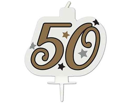 MILESTONE "50" BIRTHDAY CANDLE