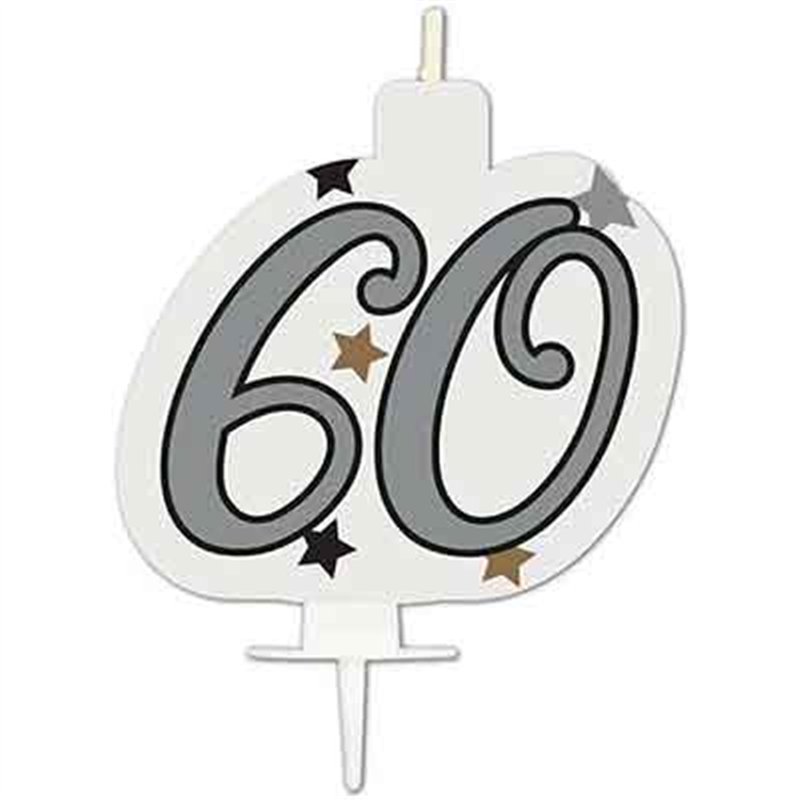 MILESTONE "60" BIRTHDAY CANDLE