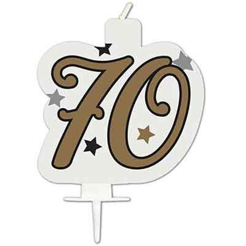 MILESTONE "70" BIRTHDAY CANDLE