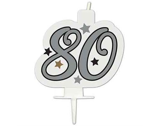 MILESTONE "80"  BIRTHDAY CANDLE