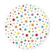 29cm MULTICOLOUR BRIGHT STARS CAKE BASE
