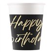 8PK 200ml ELEGANT HAPPY BIRTHDAY PAPER CUPS