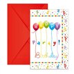 6PK HAPPY BIRTHDAY STREAMERS INVITATIONS & ENVELOPES