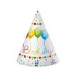 6PK HAPPY BIRTHDAY STREAMERS PAPER HATS