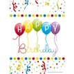 6PK HAPPY BIRTHDAY STREAMERS PLASTIC PARTY BAGS