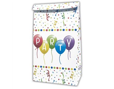 4PK HAPPY BIRTHDAY STREAMERS PAPER PARTY BAGS