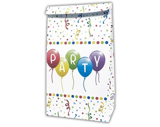 4PK HAPPY BIRTHDAY STREAMERS PAPER PARTY BAGS