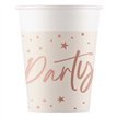 8PK 200ml ROSE GOLD PARTY PAPER CUPS
