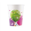 8PK 200ml SPARKLING BALLOONS PAPER CUPS