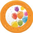 21cm SPARKLING BALLOONS REUSABLE PLATE