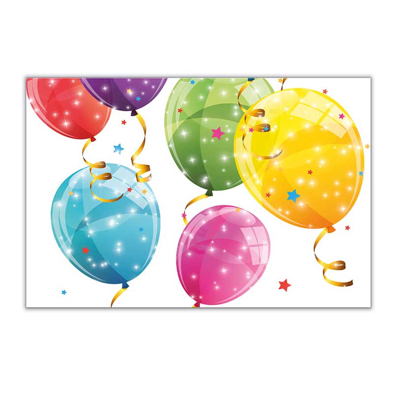 120x180cm SPARKLING BALLOONS PAPER TABLECOVER