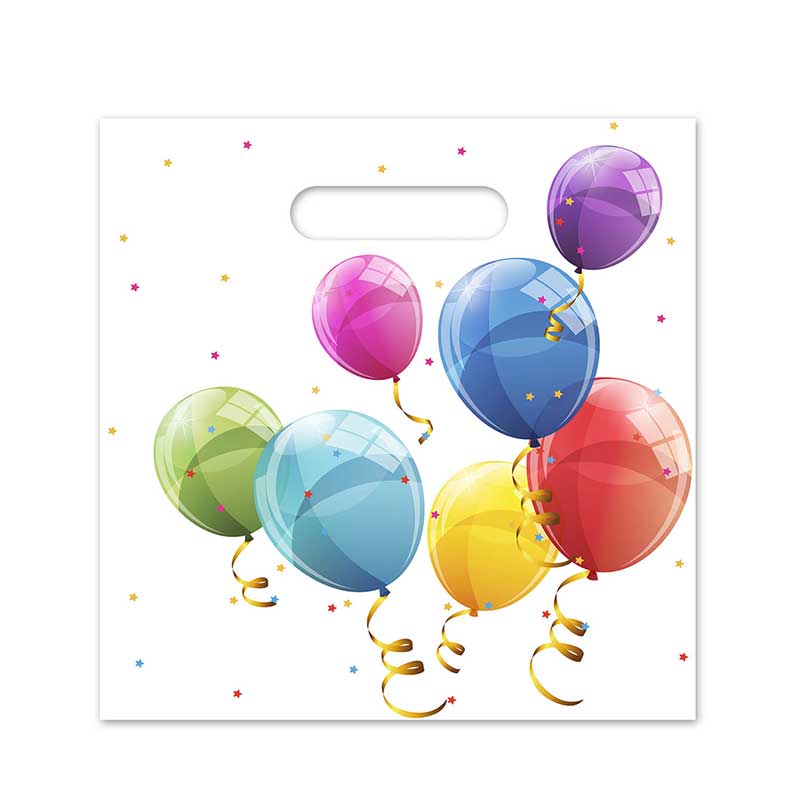 4PK SPARKLING BALLOONS REUSABLE PARTY BAGS