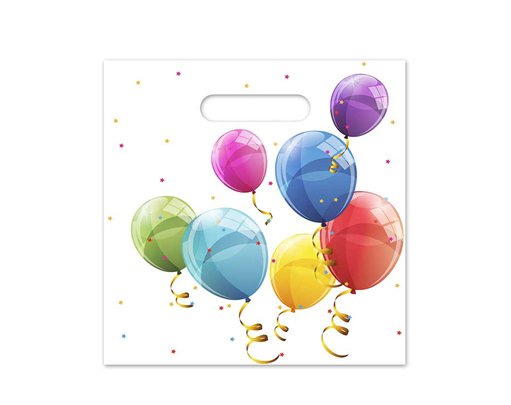 4PK SPARKLING BALLOONS REUSABLE PARTY BAGS