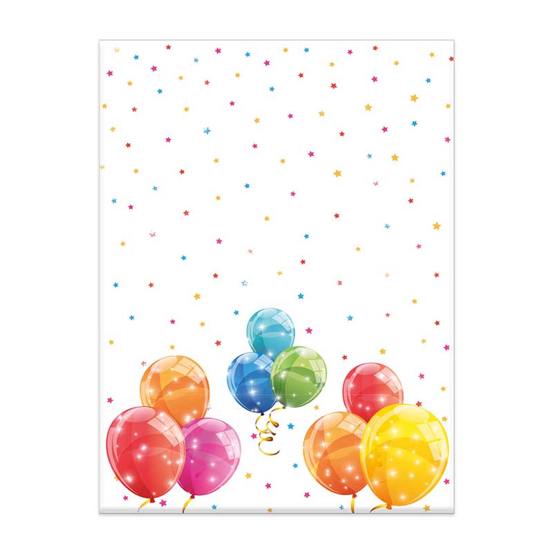 120x180cm SPARKLING BALLOONS REUSABLE TABLECOVER