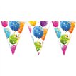 SPARKLING BALLOONS TRIANGLE FLAG BANNER