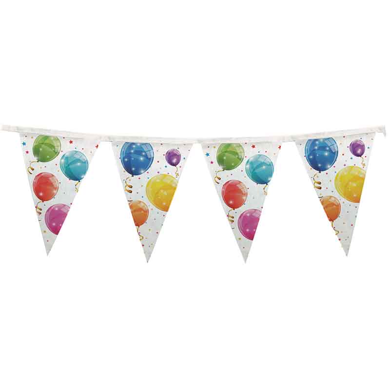 SPARKLING BALLOONS REUSABLE FLAG BANNER
