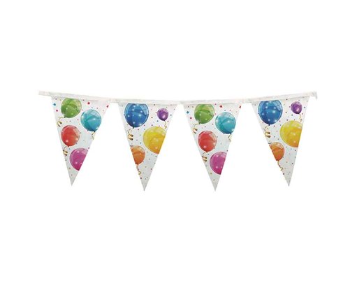SPARKLING BALLOONS REUSABLE FLAG BANNER