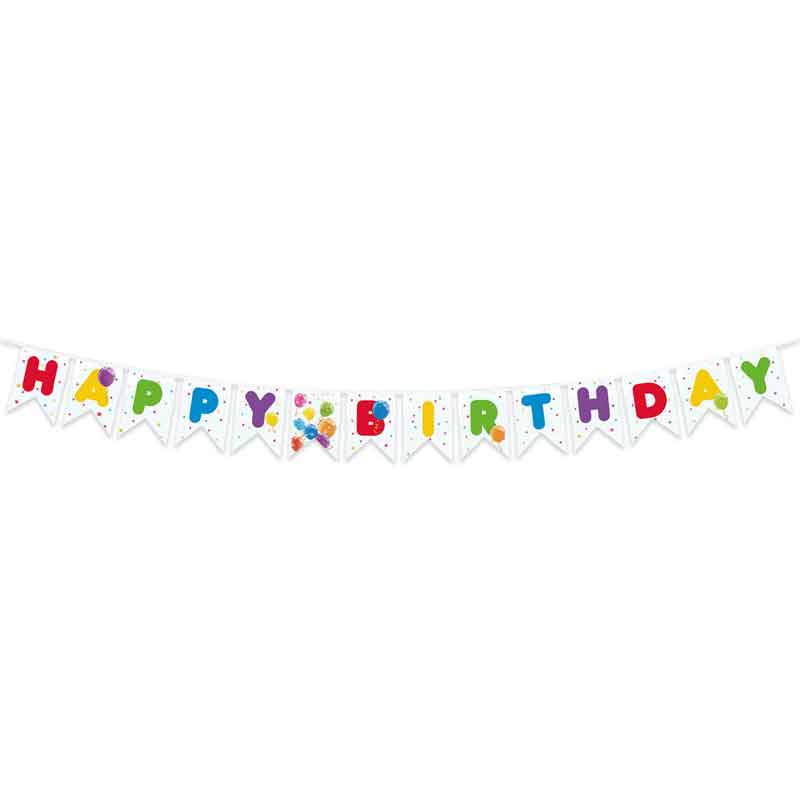 SPARKLING BALLOONS REUSABLE LETTER BANNER