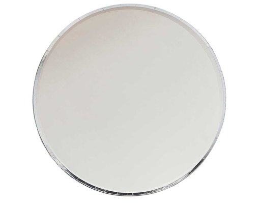 8PK SILVER & GREY OMBRE PAPER PLATES