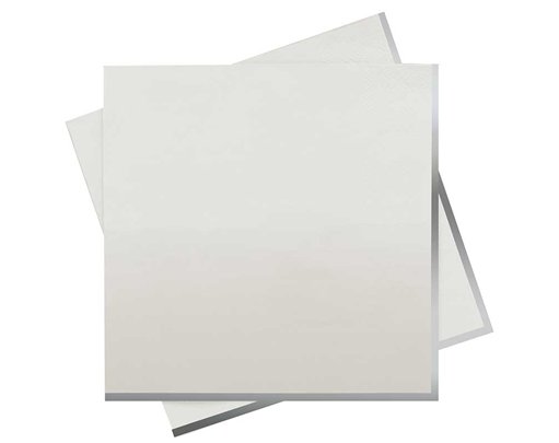 16PK SILVER & GREY OMBRE PAPER NAPKINS