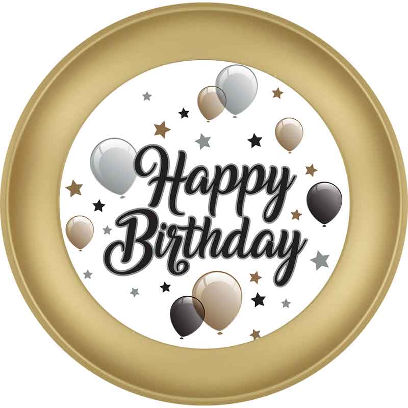 21cm MILESTONE BIRTHDAY PARTY REUSABLE PLATE