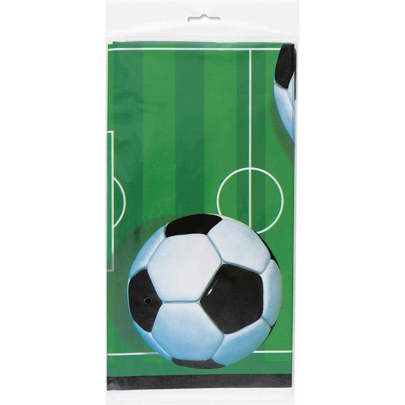 3D FOOTBALL PLASTIC TABLECOVER