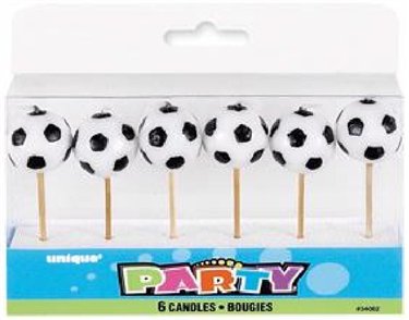 (6) FOOTBALL PICK CANDLES