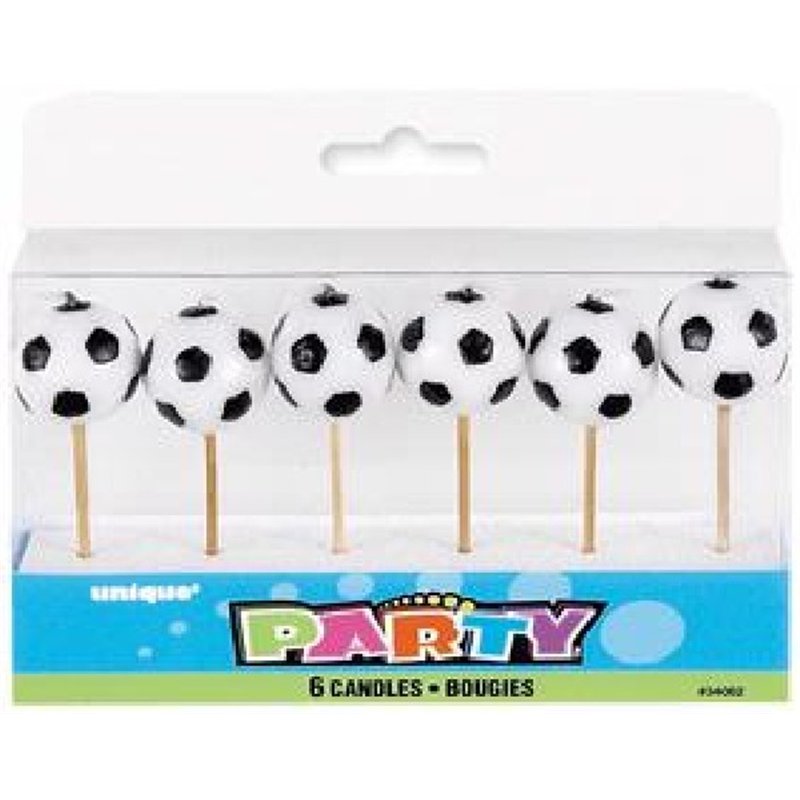 (6) FOOTBALL PICK CANDLES