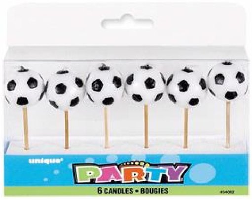 (6) FOOTBALL PICK CANDLES