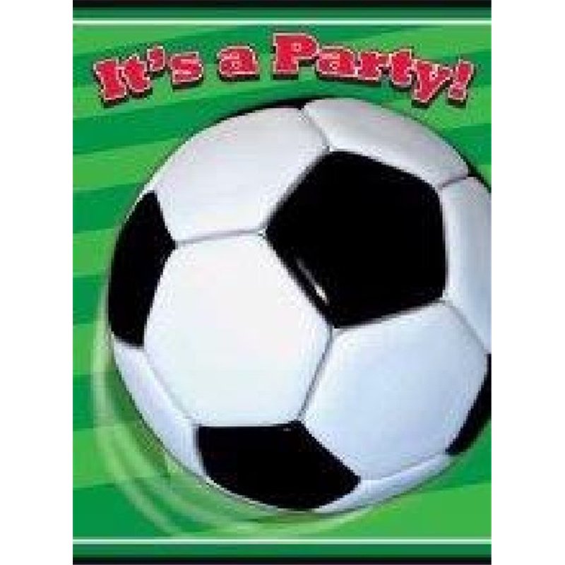 (8) 3D FOOTBALL INVITATIONS