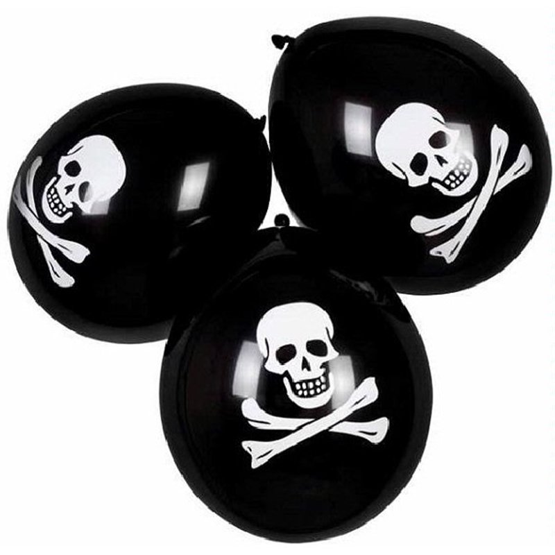 (6) 25CM PIRATE BALLOONS