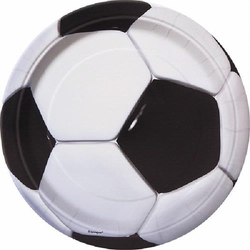 (8) 9in 3D FOOTBALL PLATES