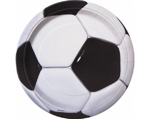 (8) 9in 3D FOOTBALL PLATES