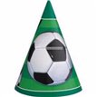 (8) 3D FOOTBALL PARTY HATS