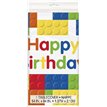 54X84IN BUILDING BLOCKS BIRTHDAY TABLE COVER