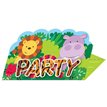 (8) JUNGLE FRIENDS INVITATIONS