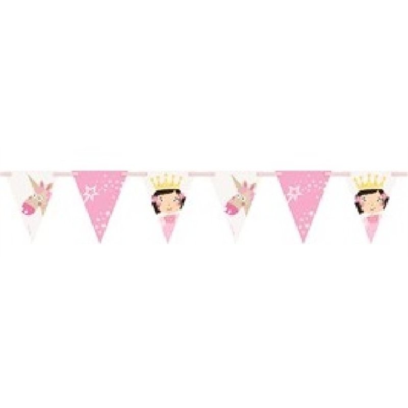 9FT PRINCESS & UNICORN FLAG BANNER