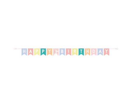 7FT UNICORN PARTY PENNANT BANNER