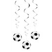 3PK FOOTBALL SWIRL DECORATIONS