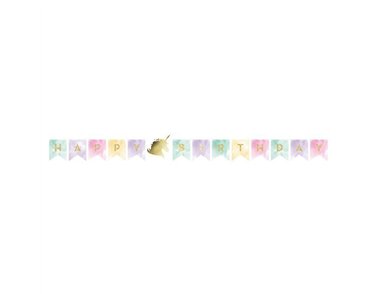 2.4M UNICORN SPARKLE SHAPED BANNER